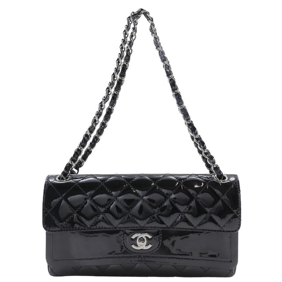 Chanel Chanel Patent Leather Chain Shoulder Bag Leather Shoulder Bag 104821 - Picture 1 of 16